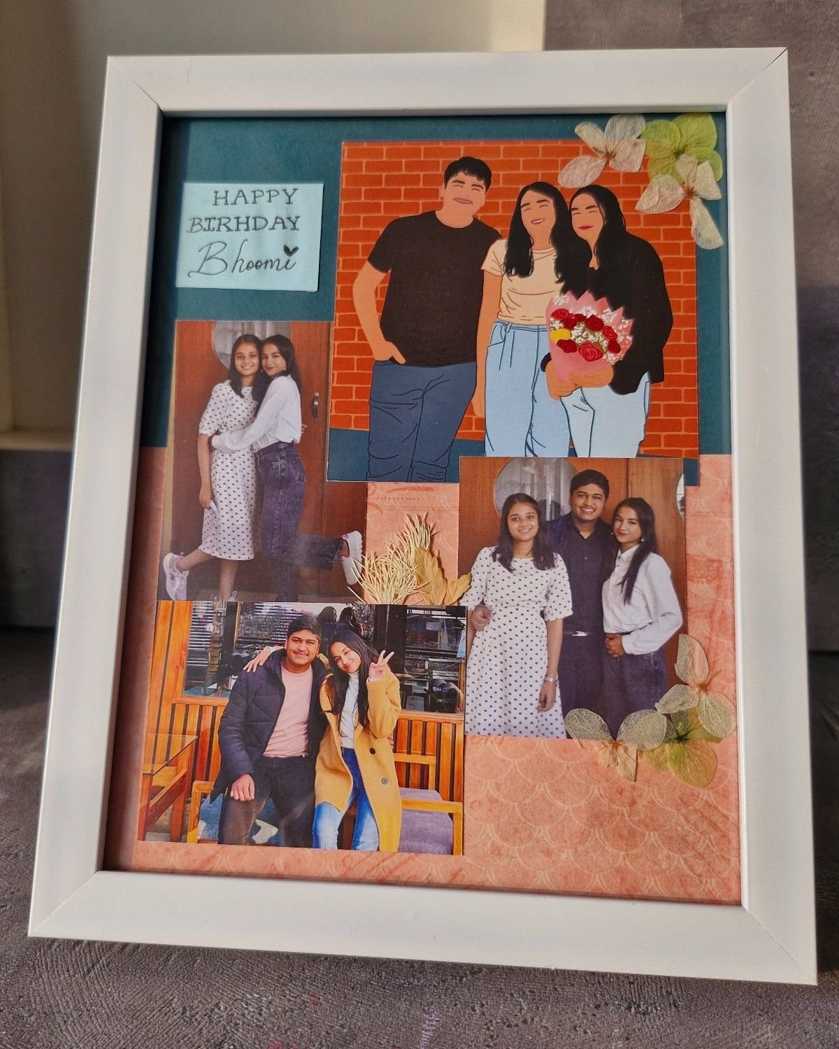 Aesthetic Photo Frame | Stunning Collage with Illustration