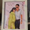 Couple portrait detailed illustration frame anniversary gift India