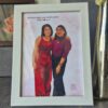 Detailed illustration frame best friends birthday gift India