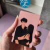 pocket card gift India personalised illustration wallet card for long distance relationship