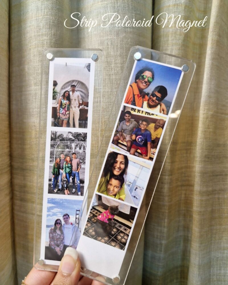 Fridge magnets custom made with printed photo inside dual layer clear acrylic panels- Piyu Store