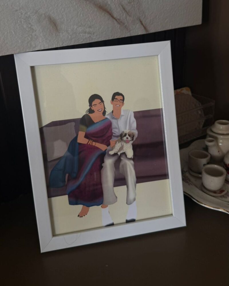 semi detailed illustration frame the piyu store