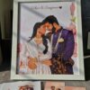 Personalised couple illustration wedding portrait frame India