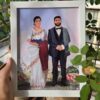 Wedding gifts for couple personalised illustration frame India